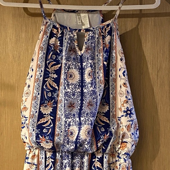 Japna Maxi Dress Size Medium Halter Neck Artsy Bohemian Floral Hippie NWOT - Picture 2 of 12